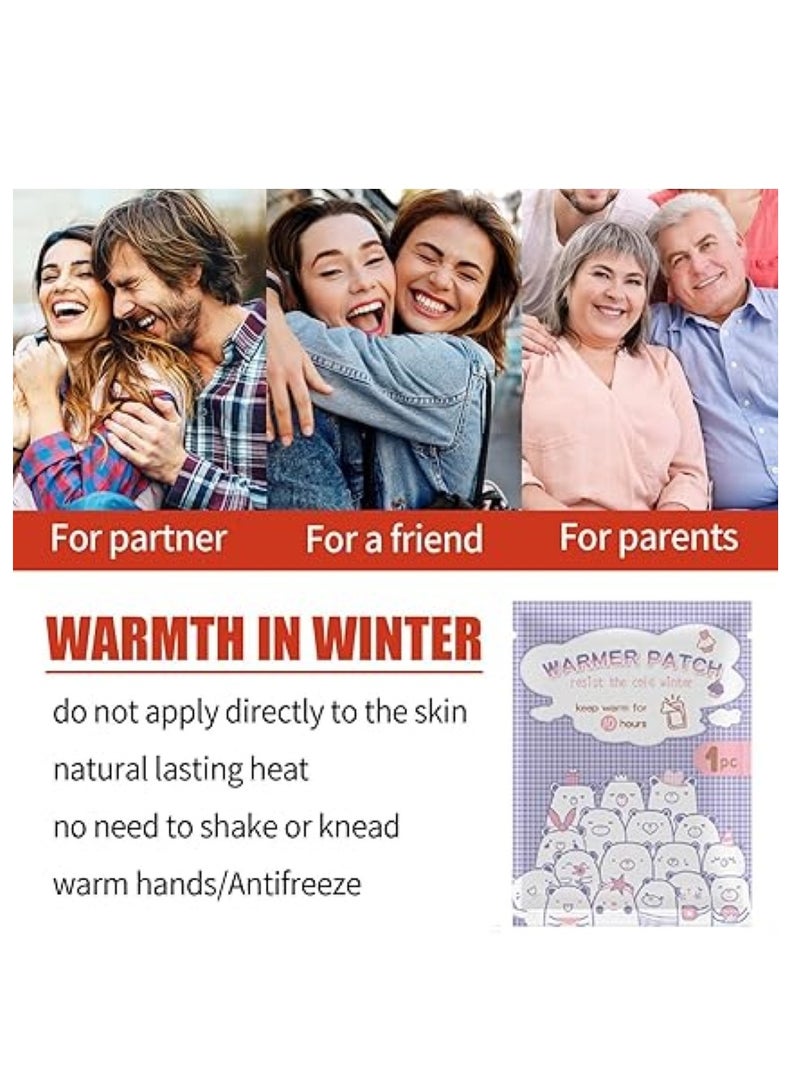 دفايات اليد، 10 عبوات، دفايات كبيرة جدًا لليدين والجسم مع مواد لاصقة، تدفئة لمدة 10 ساعات - دفايات جيب محمولة، وسادات ساخنة يمكن التخلص منها للتخييم وتدفئة اليد لفصل الشتاء والتزلج في الهواء الطلق والمشي لمسافات طويلة - Image 4