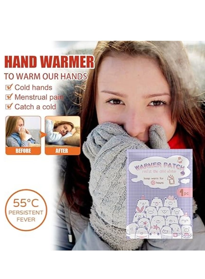 دفايات اليد، 10 عبوات، دفايات كبيرة جدًا لليدين والجسم مع مواد لاصقة، تدفئة لمدة 10 ساعات - دفايات جيب محمولة، وسادات ساخنة يمكن التخلص منها للتخييم وتدفئة اليد لفصل الشتاء والتزلج في الهواء الطلق والمشي لمسافات طويلة - Image 5