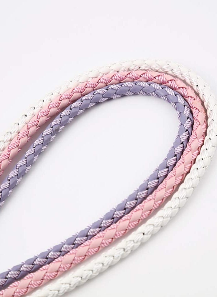 SOLARAE حزام معصم للهاتف المحمول حبل هاتف محمول نجمة حبل هاتف محمول جلد يدوي حب سحر الهاتف المحمول محفظة سلسلة مفاتيح كاميرا سحر الهاتف الذكي (4 قطع) - Image 4