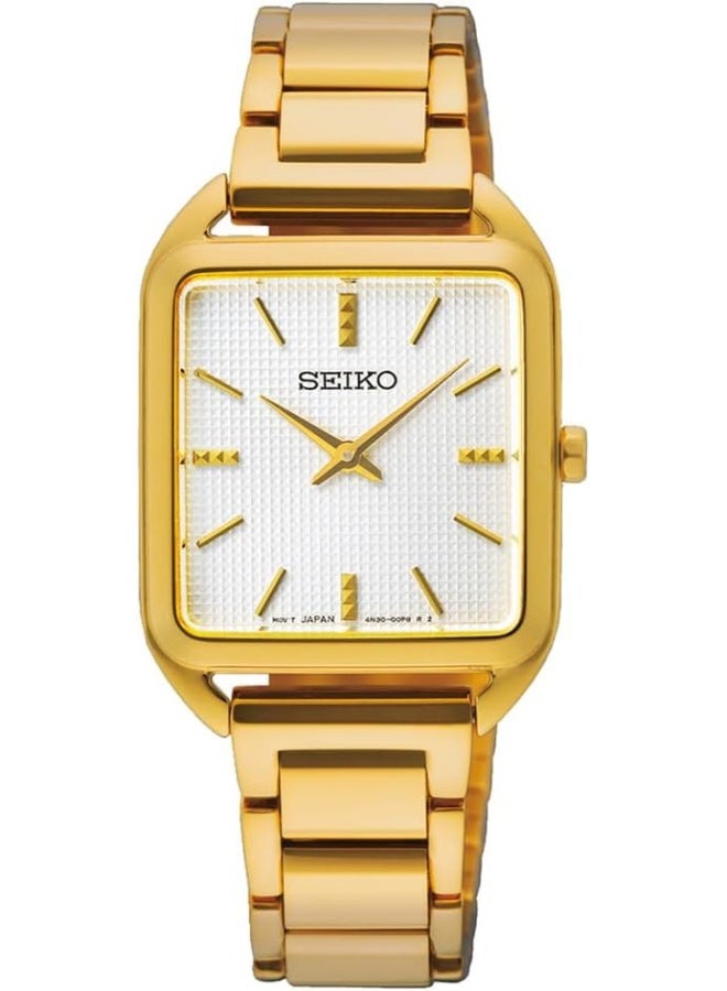 Seiko سايكو إيسينشالز كوارتز ساعة ذهبية للنساء SWR078 - Image 1