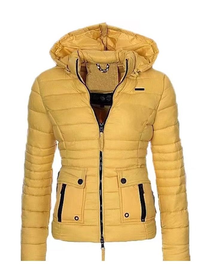 Loquat Short Trim Hooded Down Padded Jacket