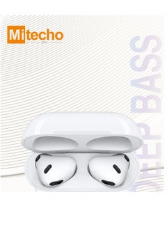Mi techo Mi Techo iPhone 15 Pro Max full coverage  clear tempered glass screen protector and deep bass in ear wireless bluetooth earphone combo  - Image 2