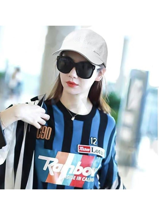 Quick Dry Baseball Cap Sun Hat Mesh Lightweight Anti-Uv Reflective Outdoor Hat White Unisex  - Image 4