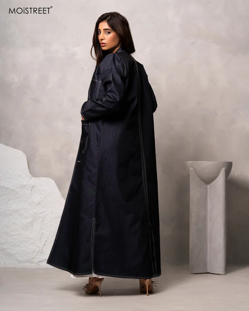 Moistreet Handmade Denim Abaya