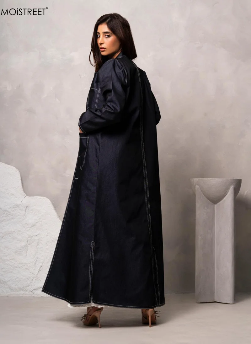 Moistreet MOiSTREET Handmade Denim Abaya
