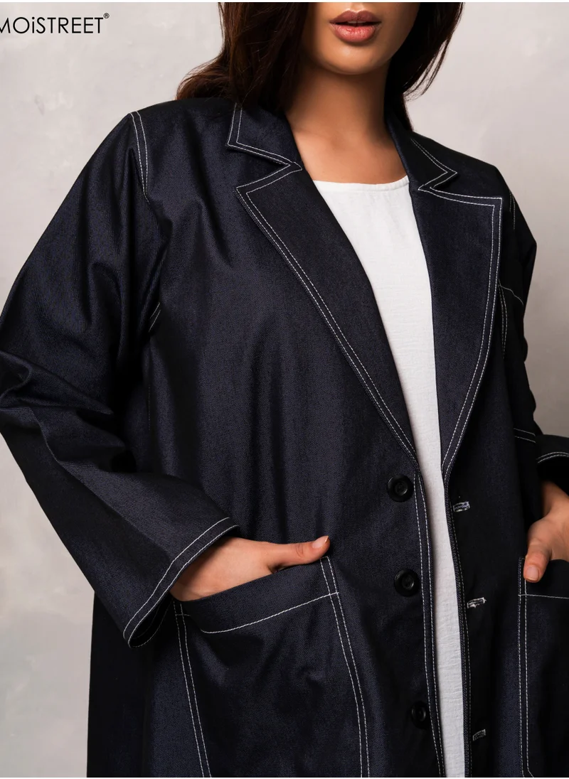 Moistreet MOiSTREET Handmade Denim Abaya