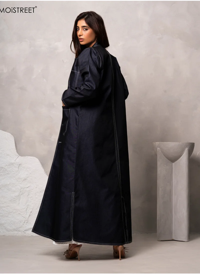 Moistreet MOiSTREET Handmade Denim Abaya