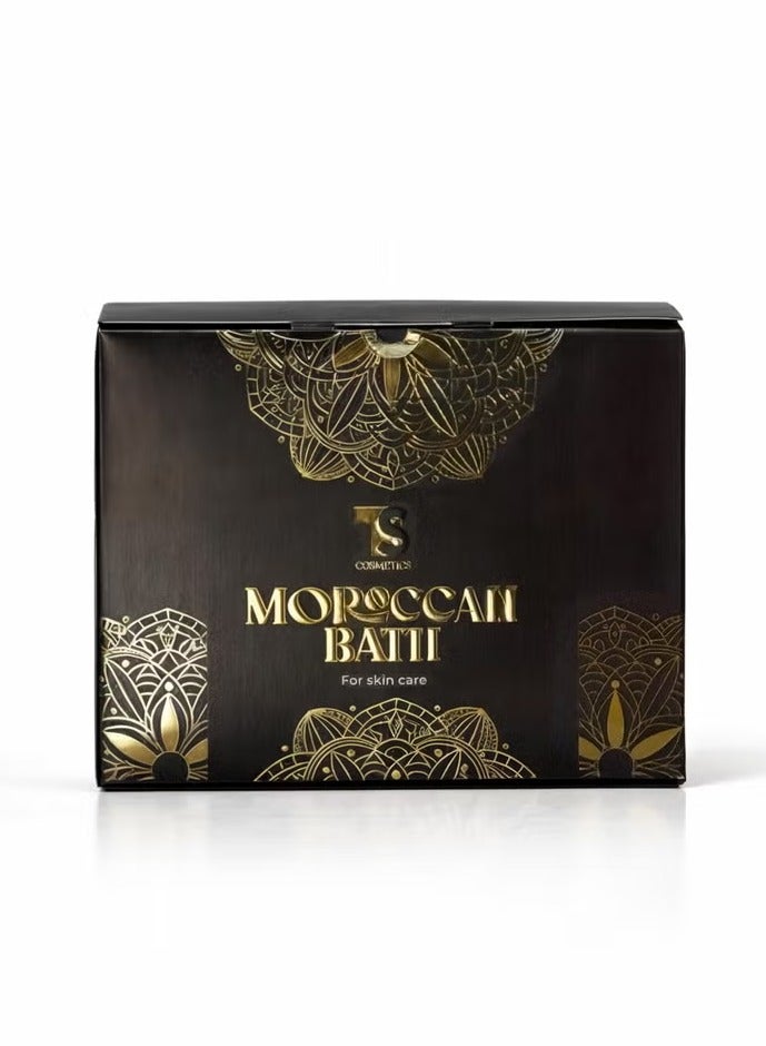 تي آند أس طقم حمام مغربي - صابون مغربي وطين مغربي مع ليف استحمام هدية - Image 1