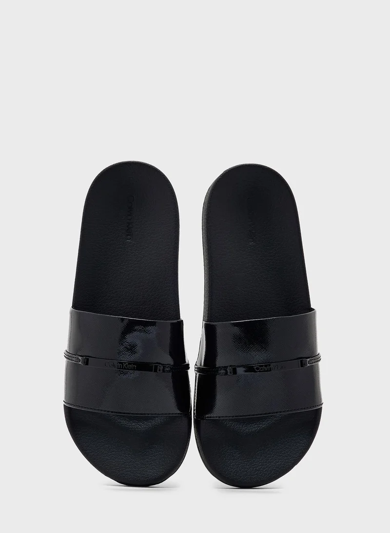 CALVIN KLEIN One Strap Flip Flops