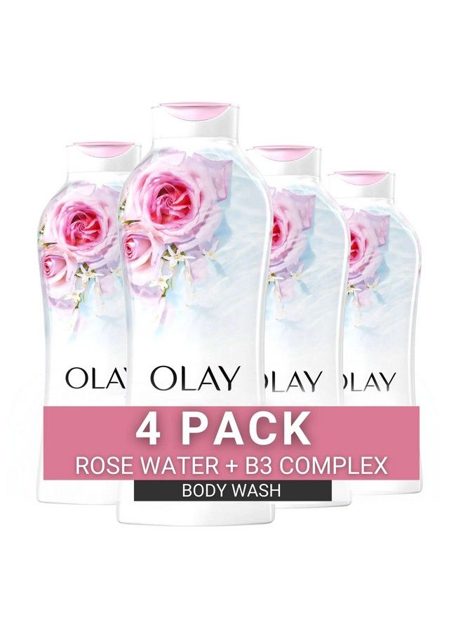 Olay Fresh Outlast Body Wash With B3 Rose Water And Sweet Nectar 22 Fl Oz (Pack Of 4) - Image 2