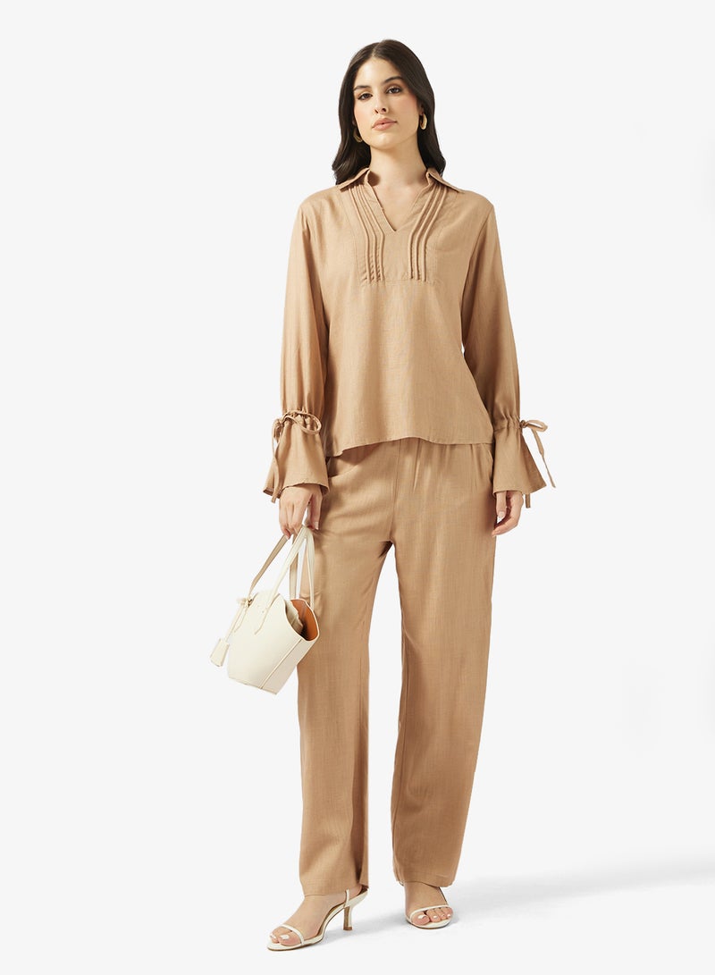 Ripples Ladies Co-ord Set With Long Sleeves Top & Wide-Leg Pant - Image 5