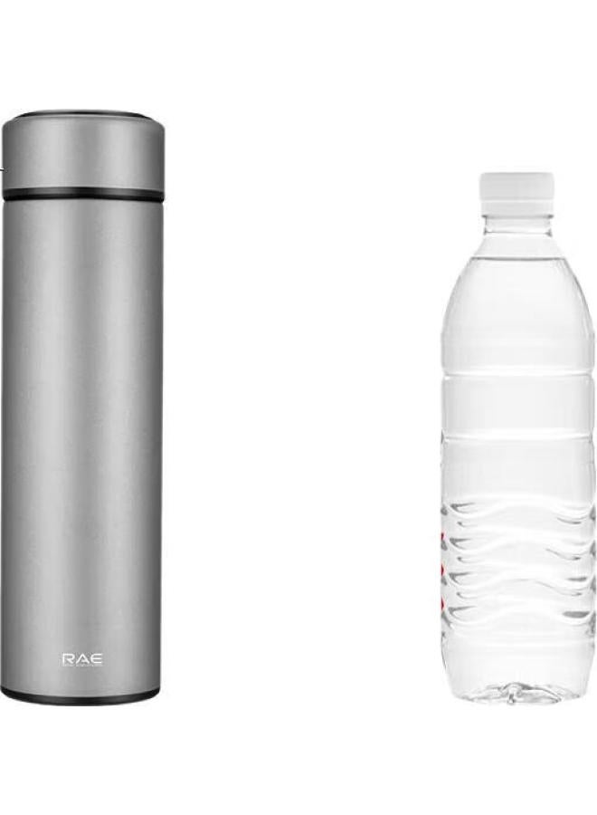 Rae Ran Ye (Rae) Insulated Mug, College Student Water Bottle, Home Use 304 Stainless Steel Tea Cup, 500Ml, Space Gray, R3319 - Image 1