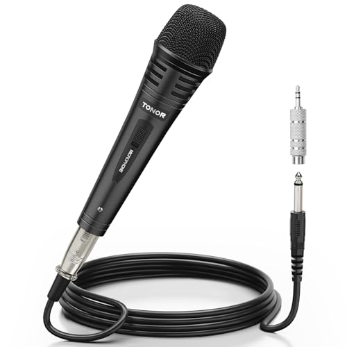 TONOR Dynamic Karaoke Microphone for Singing with 4.5m XLR Cable, Metal Handheld Mic Compatible with Karaoke Machine/Speaker/Amp/Mixer for Karaoke Singing, Speech, Wedding, Stage and Outdoor Activity - Image 1