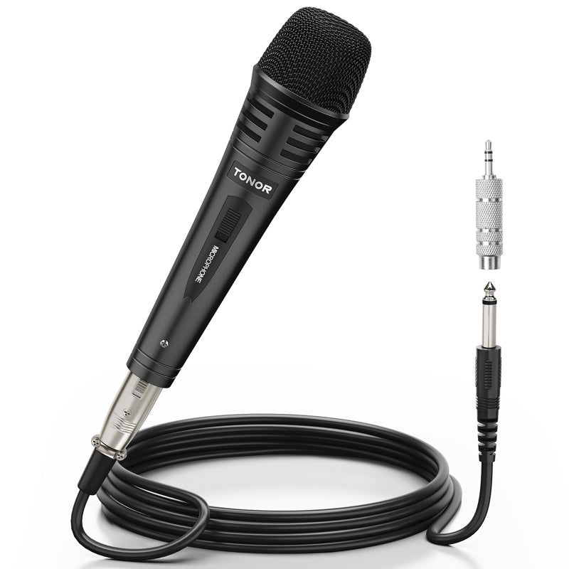 TONOR Dynamic Karaoke Microphone for Singing with 4.5m XLR Cable, Metal Handheld Mic Compatible with Karaoke Machine/Speaker/Amp/Mixer for Karaoke Singing, Speech, Wedding, Stage and Outdoor Activity - Image 2