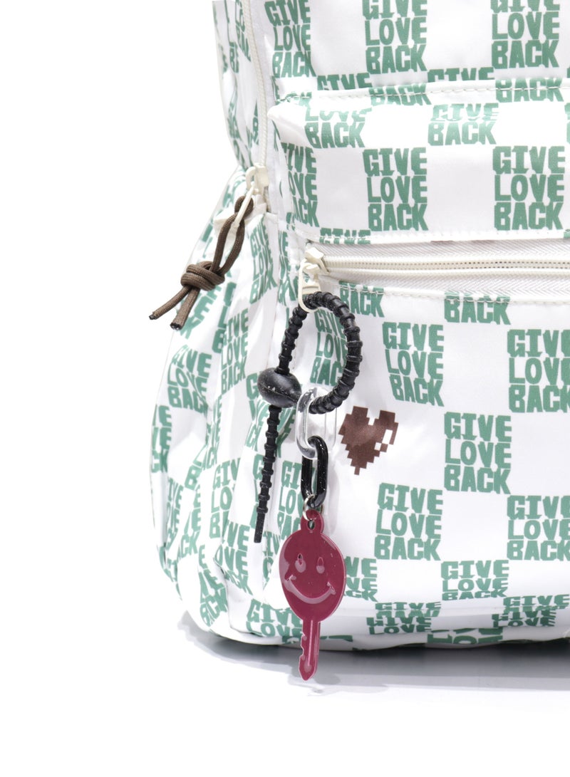 Belief Casual Unisex school backpack made of high quality nylon Green - Image 3