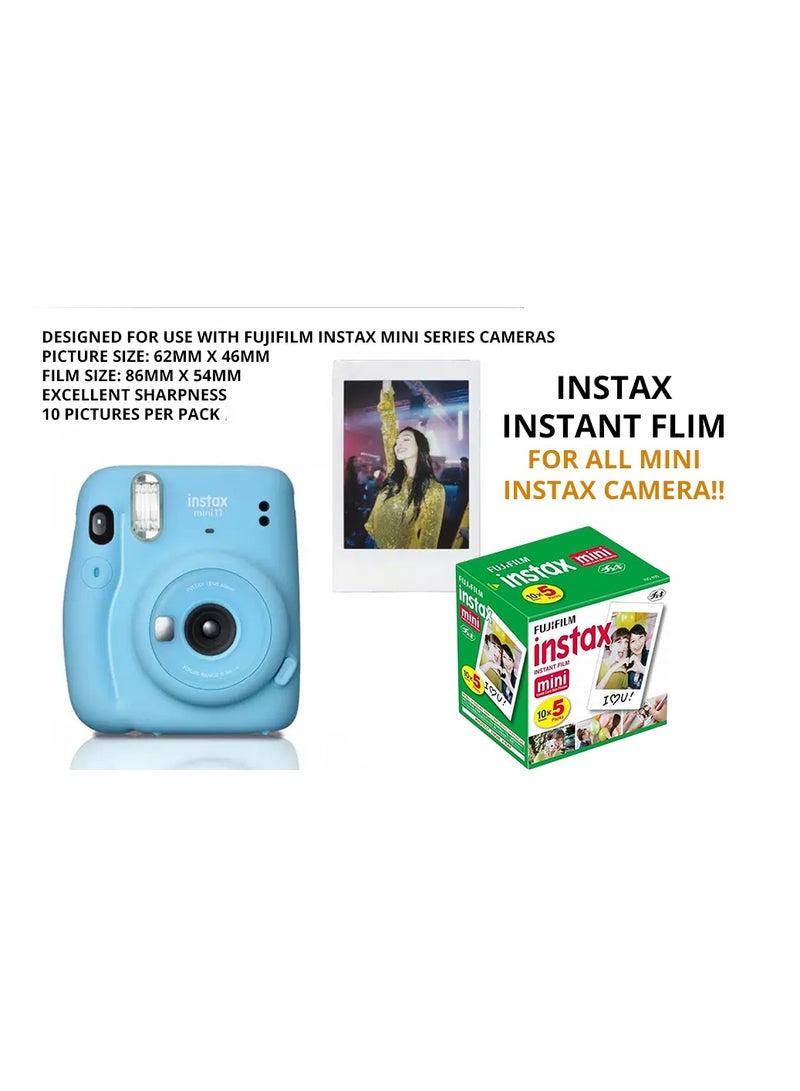 FUJIFILM Fujifilm Instax Mini Instant Film, 10 Sheets×5 Pack  - Image 2