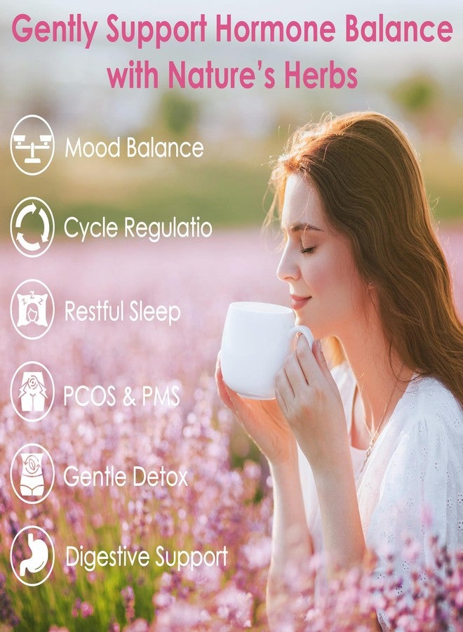 UBEEKOO Hormone Balance Herbal Tea for Women, Caffeine-Free, 30 Tea Bags - Image 2