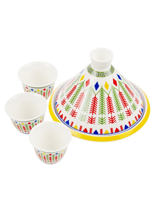 AL SANIDI Ceramic Serving plates set, White, Set 8 pcs  - Image 3