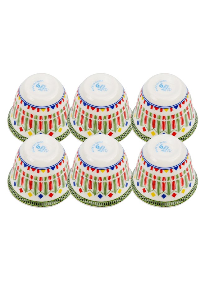 AL SANIDI Ceramic Serving plates set, White, Set 8 pcs  - Image 4