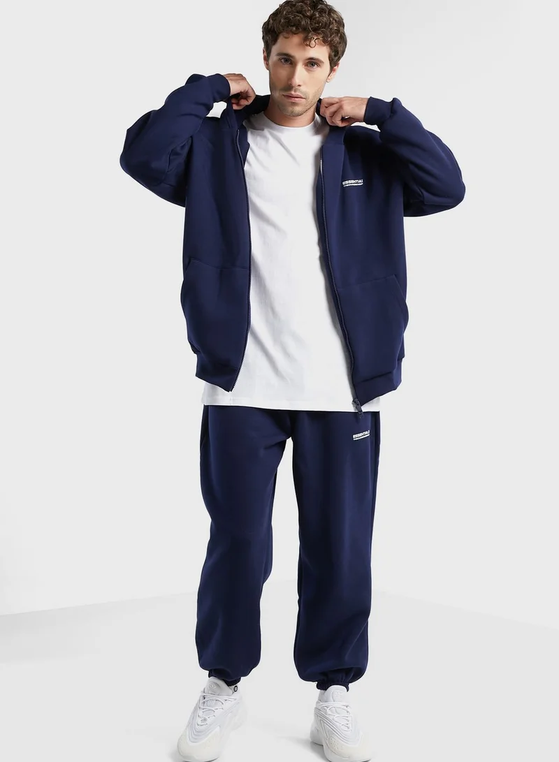 The Giving Movement Lounge Oversized Zip Hoodie
