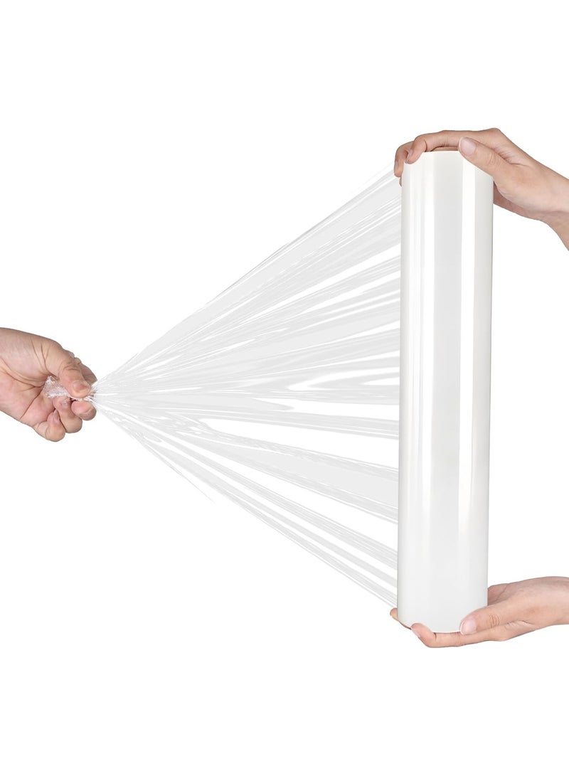 فيلم تغليف مطاطي شديد التحمل، عرض 11.8 بوصة، طول 1000 قدم، لفة تغليف قابلة للانكماش، لوازم تغليف ذاتية اللصق لنقل الأثاث وتعبئته وتغليفه على منصات نقالة. - Image 3