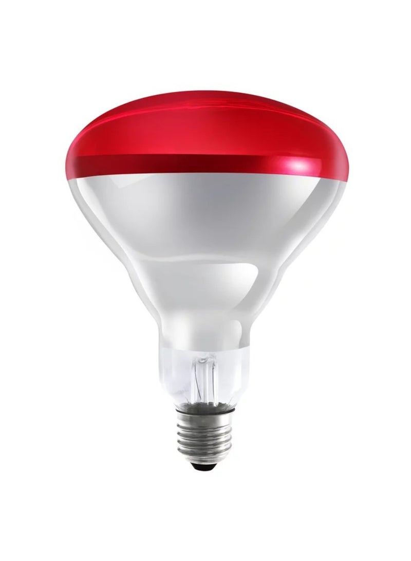 LEDVANCE Ledvance 250W Infrared Heater Lamp, Red Bulb, E27 Base – High Efficiency Heating Light - Image 1