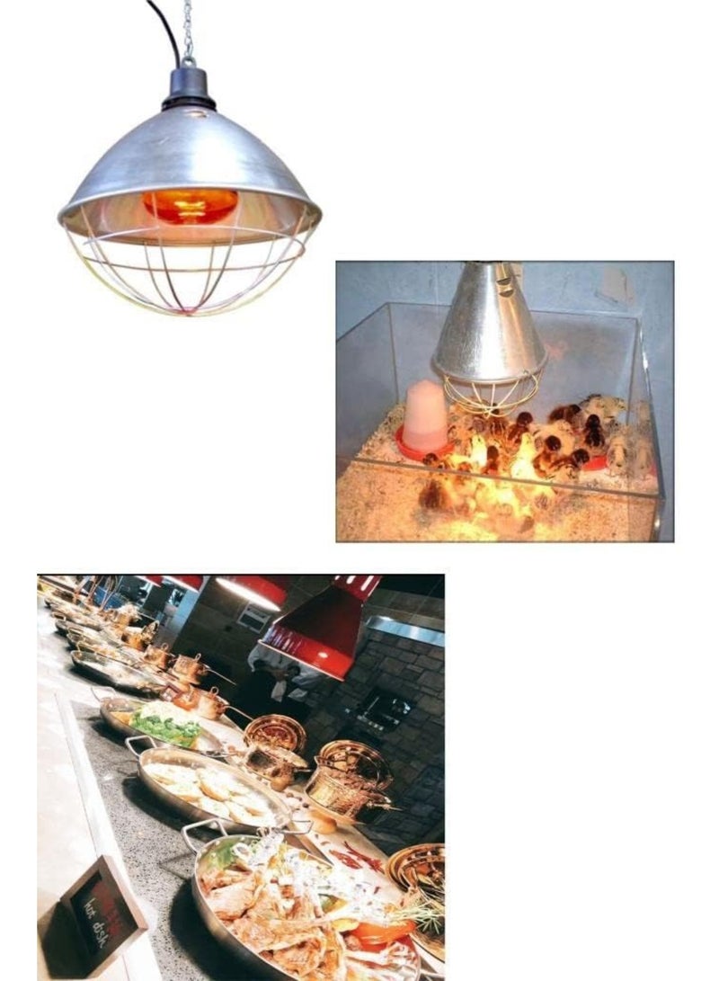 LEDVANCE Ledvance 250W Infrared Heater Lamp, Red Bulb, E27 Base – High Efficiency Heating Light - Image 4