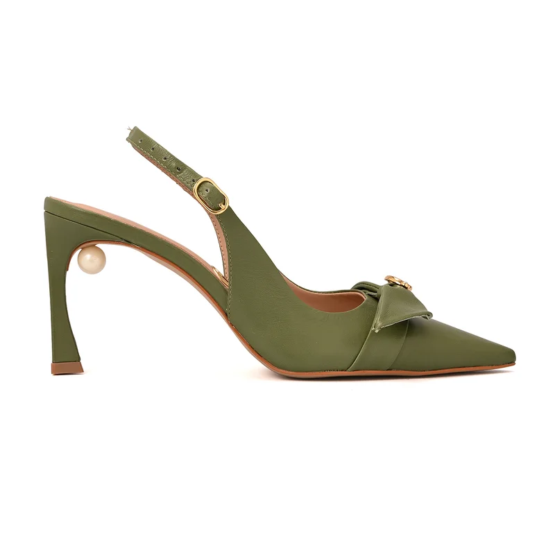 Scarpin Slingback Lace CS Military