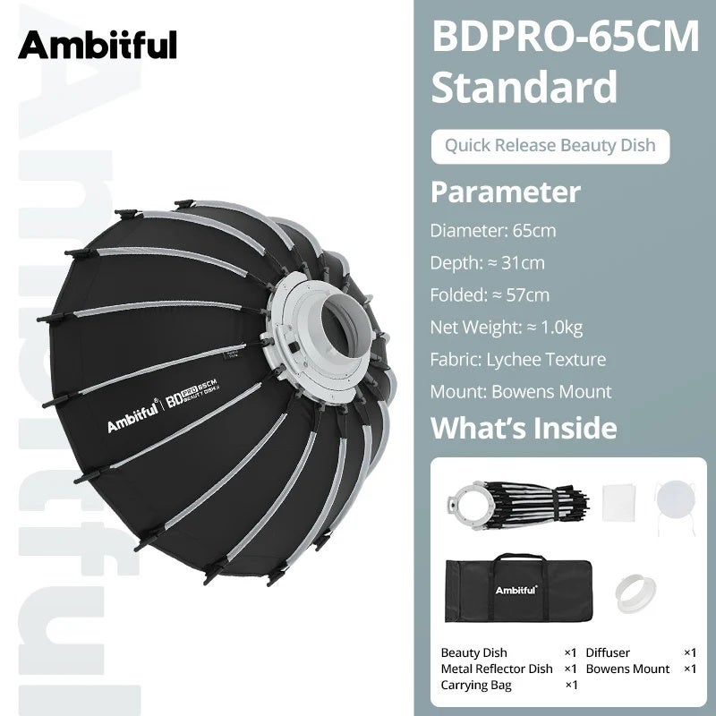 أمبيتيفول صندوق إضاءة ناعم Ambitful, 65cm - Image 1