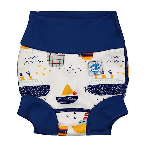 Splash About Happy Nappy Reusable Swim Diaper, Tug Boats, 4-5 Years - Image 1