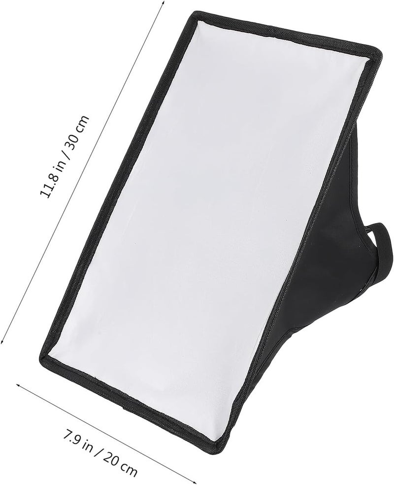 Uonlytech Portable 20x30cm Photography Softbox Lighting Box with Flash Reflector and Light Diffuser for Portrait Photo and Video Shooting - Image 2