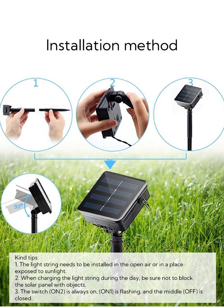 Generic - Solar Maple Leaf Rattan LED Light String 10 Meters - Image 1