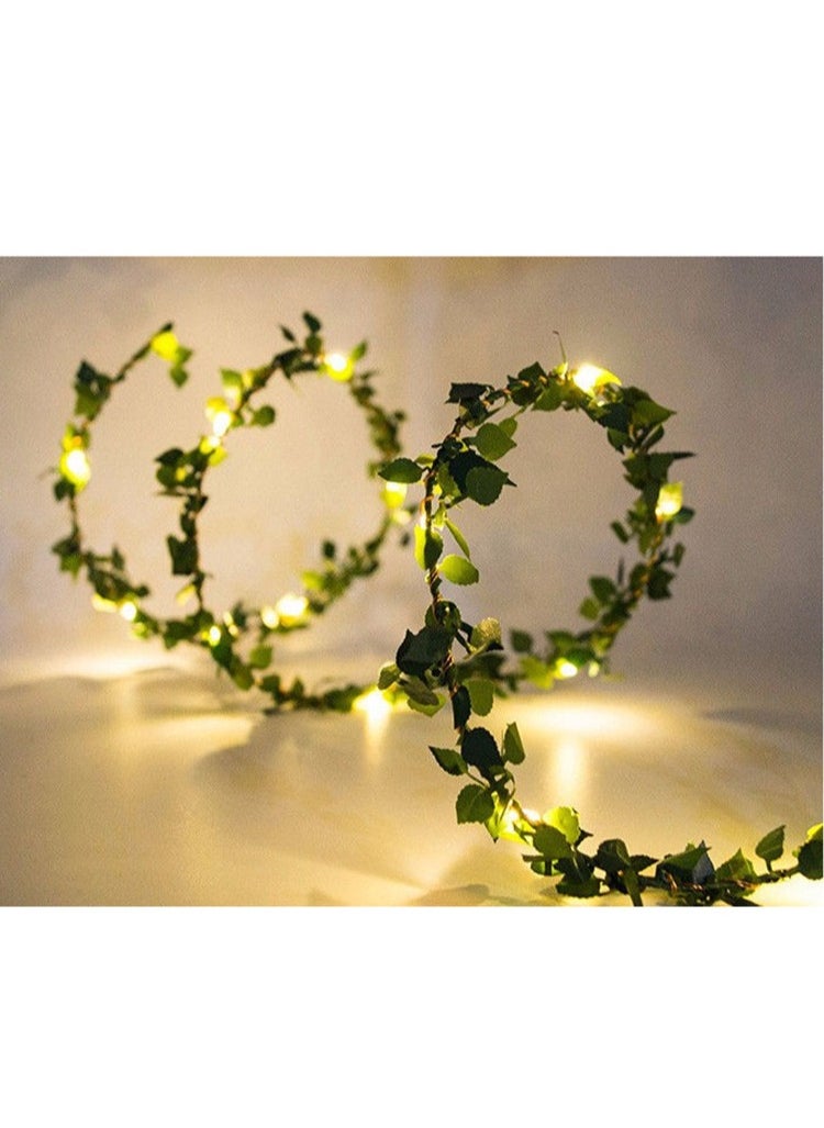 Generic - Solar Maple Leaf Rattan LED Light String 10 Meters - Image 1