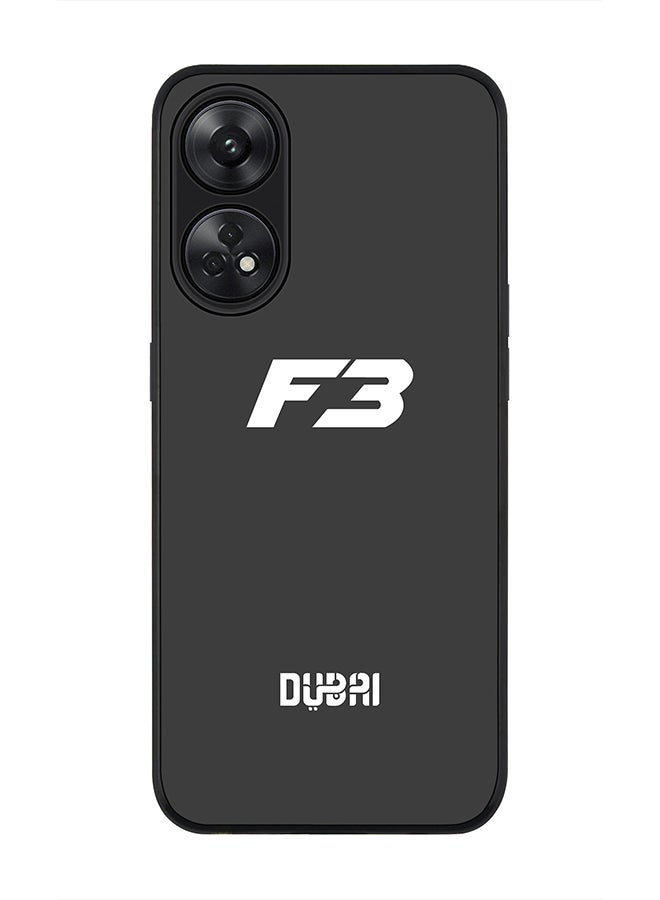 Stylizedd Rugged Black edge case for Reno 8T 4G Slim fit Soft Case Flexible Rubber Edges Anti Drop TPU Gel Thin Cover - Faz3 Dubai Grey - Image 1