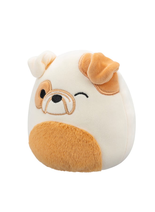 Squishmallows Little Plush 5 inch Geraldine Pink Scottish Fold Cat/Brock White and Tan Bulldog Flipamallows Flipamallows Officially Licensed Kellytoy Plush Toy Colorful Soft Gift for Kids Girls & Boys Washable Squishy Stuff Toy Multicolor All Age  - Image 1
