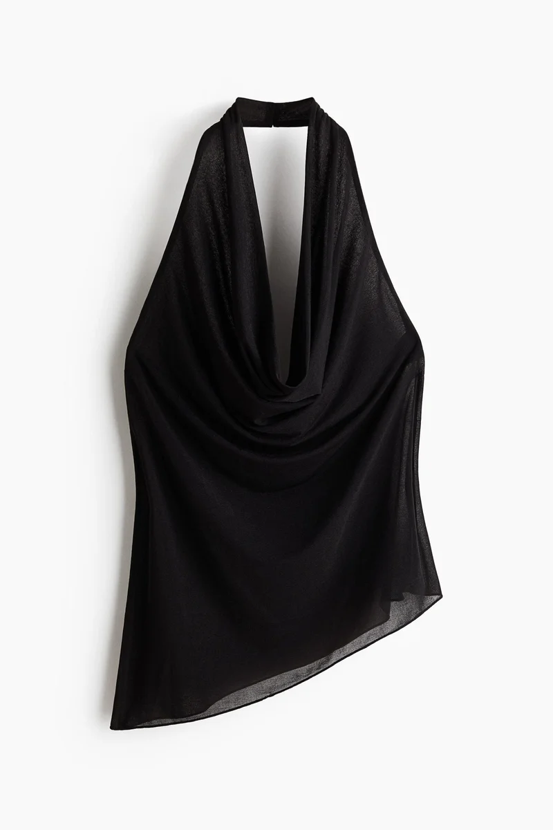 H&M Asymmetric halterneck top