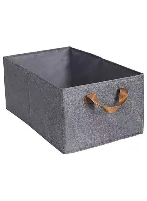 1pc Modern Wardrobe Clothes Organizer Box - Wardrobe Clothes Organizer Box Clothes Storage Box Closet Organizer - Oxford Cloth Storage for Jeans, Clothes, Jackets Foldable Fabric Storage Box - Fabric Clothes Organizer for Wardrobe - Large Storage Box with Handles Dressing Room Organizer Box