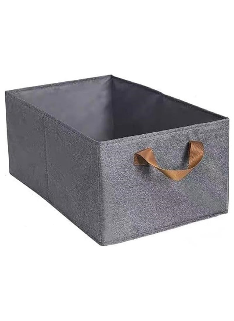Generic 1pc Modern Wardrobe Clothes Organizer Box - Wardrobe Clothes Organizer Box Clothes Storage Box Closet Organizer - Oxford Cloth Storage for Jeans, Clothes, Jackets Foldable Fabric Storage Box - Fabric Clothes Organizer for Wardrobe - Large Storage Box with Handles Dressing Room Organizer Box  - Image 1