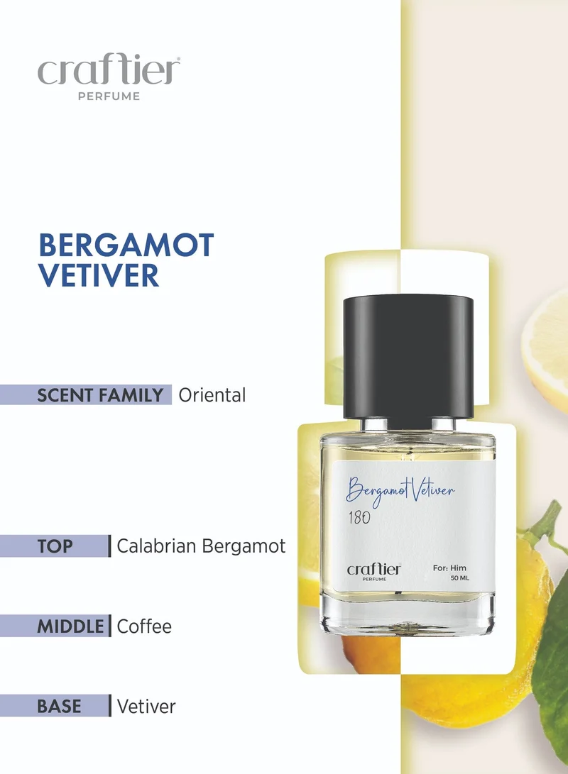 Craftier Perfume Inspired-Uomo Green Stravangza BERGAMOT VETIVER - Inspired of-UOMO BORN IN ROMA GREEN STRAVAGANZA, Eau De Parfum for Men - 50ml, Long Lasting Oriental Fragrance Upto 8-12 Hrs, Travel Size Men's Perfume for Men | Best Price UAE