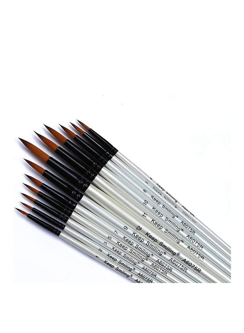 Keep Smiling Round brushes set of 12 brushes of different sizes - A6045R - Image 2