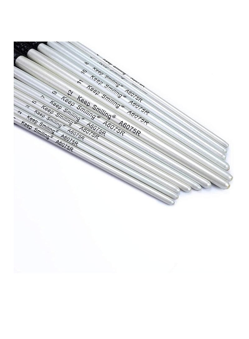 Keep Smiling Round brushes set of 12 brushes of different sizes - A6045R - Image 3