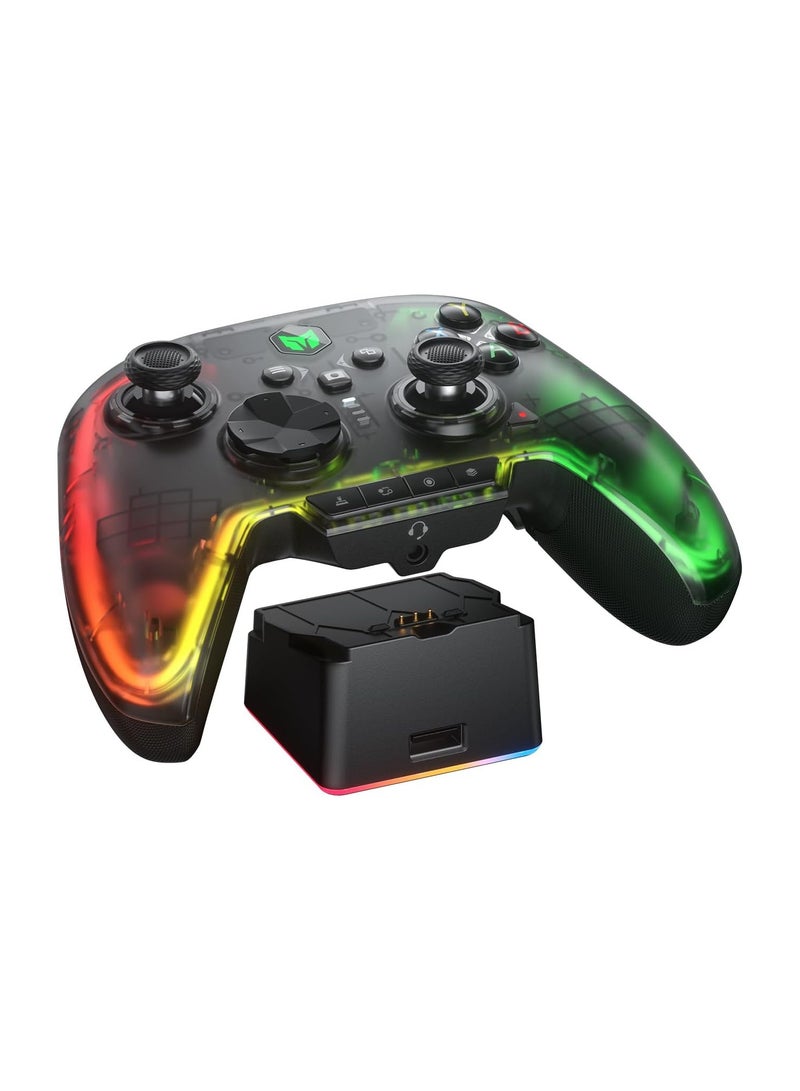 KASTWAVE "PC Controller, Wireless Controller Motion Control, Hall Trigger, ALPS Joystick, 3.5mm Audio, Gaming Controller for PC Windows/Android/iOS/Switch Pro Controller (Rainbow 2 Pro Set) " - Image 1
