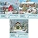 Bits and Pieces Set of Three 300 Piece Jigsaw Puzzles for Adults Christmas Holiday Snowman Jigsaw Puzzles Large Pieces 18 x 24 No 2 Pieces Alike - Image 4