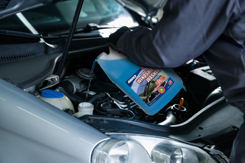 ABRO Windshield Washer Fluid Ready to Use Formula - 1 Gallon, Pre-Mixed, Streak-Free Cleanliness, 2-In-1 Removes Bugs & Tar - Image 4