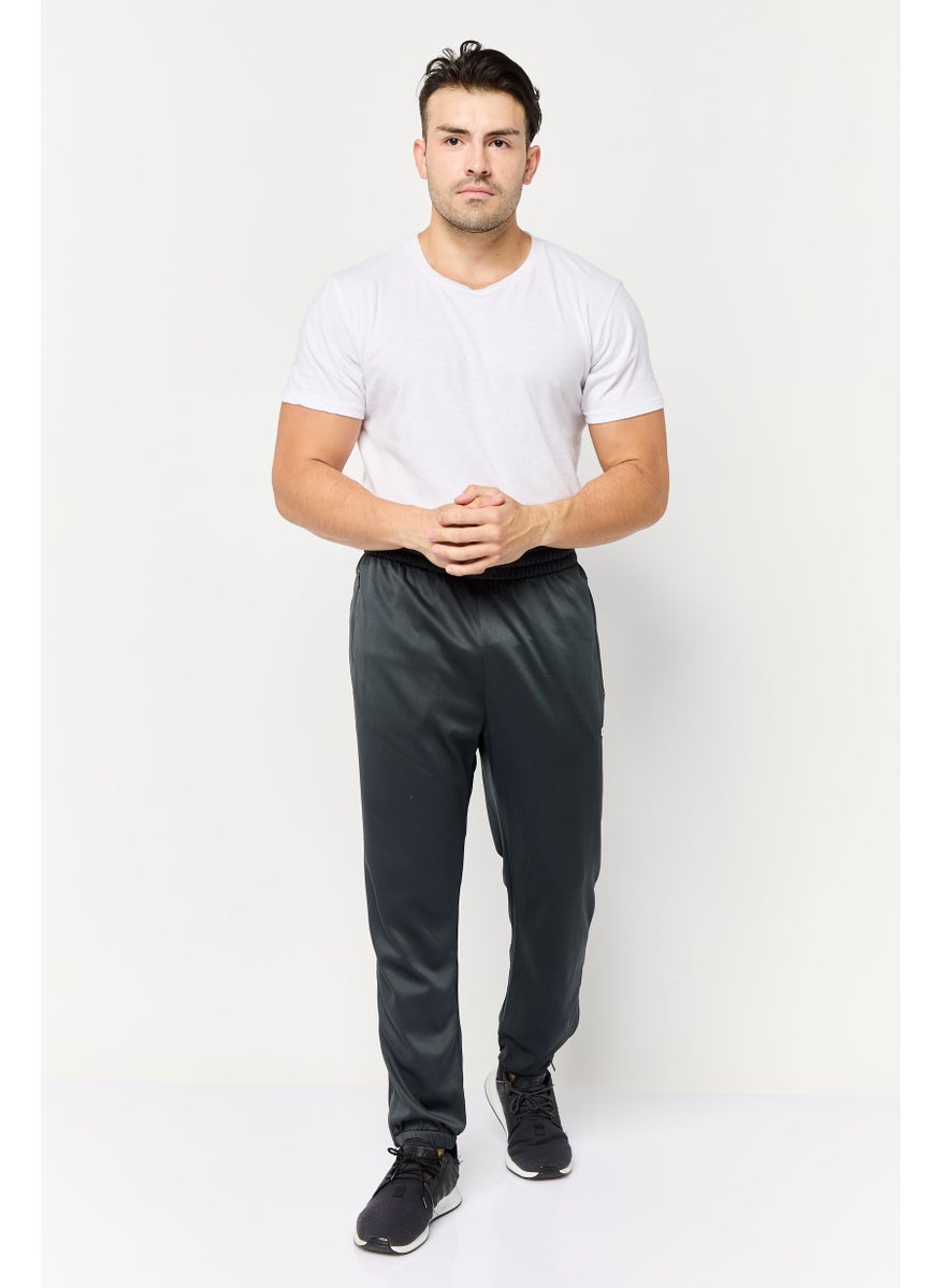 Adidas Men Sportswear Fit Basketball Sweatpants, Charcoal  - Image 2