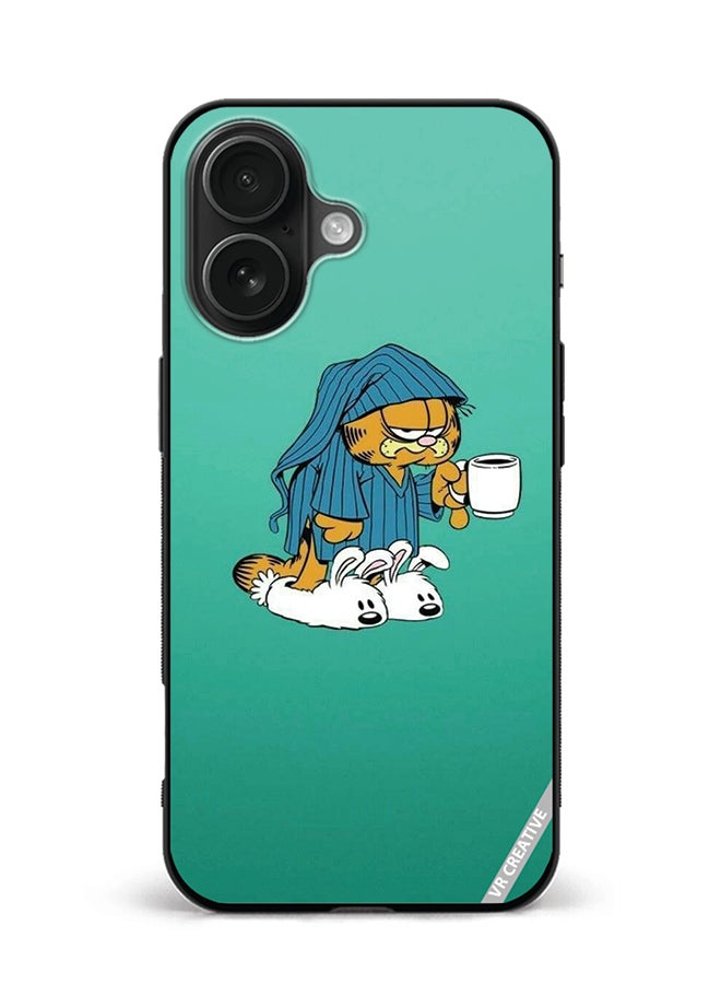 Protective Case Cover For Apple iPhone 16 Cartoon Design Multicolour