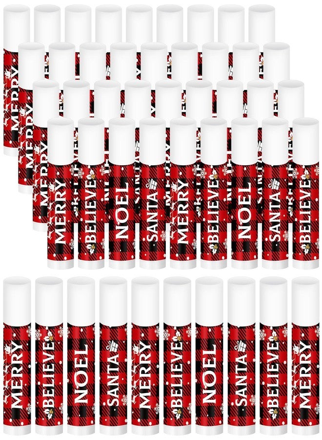 Sosation 40 Pcs Christmas Flavored Lip Balm Bulk Holiday Christmas Stocking Gift Set Celebrate Lip Balm Stick Beauty Lip Care - Image 1