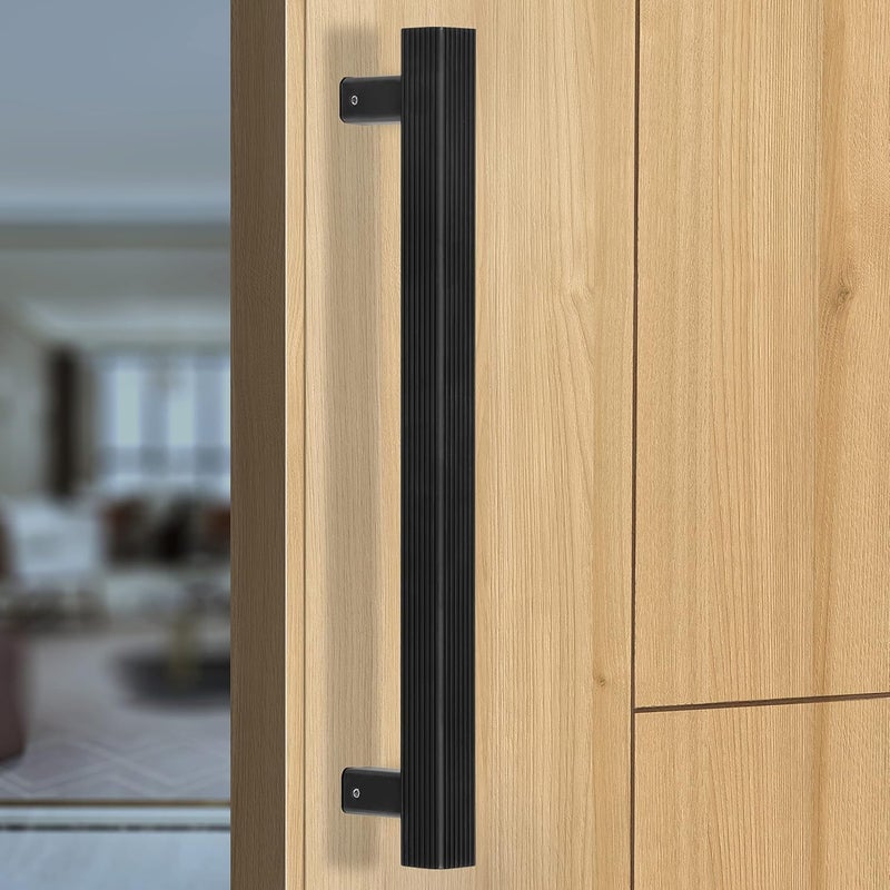Plantex Heavy Duty Door HandleDoor Home Decor14inches Main Door HandleDoor Pull Push Handle Pack of 1 236Black Finish 3 Years Warranty - Image 1