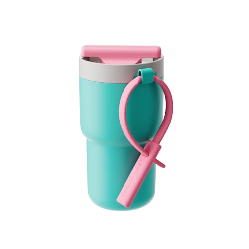 CHAKO LAB Stainless Steel Insulated Water Bottle with Two Drinking Ways Twist Tumbler BPAFree LeakProof 17 oz Bottle with Ceramic coating Mint Teal - Image 1