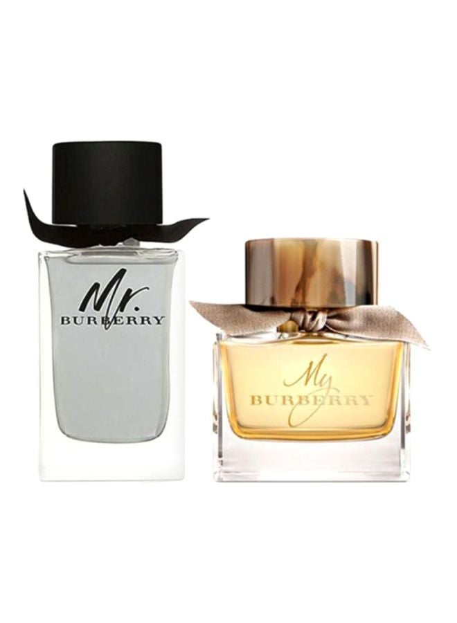 بربري مجموعة تشمل عطر مستر بربري وعطر ماي بربري - من قطعتين Mr. Burberry (150) 90 مل